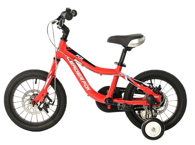 FOX UNI 14"-1, RED  (CHAIN, DISC BRAKE)
