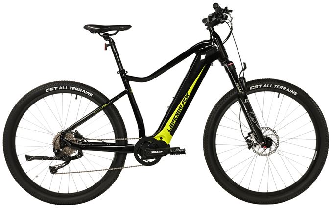 E-BIKE SWAN GENT 29", 19,5"-1, BLACK SHINY - yellow sticker (MODEST)