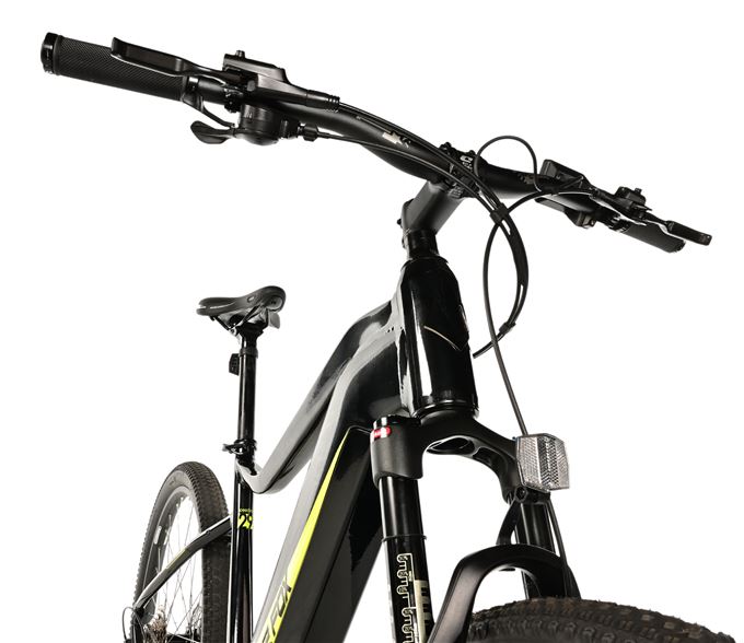 E-BIKE SWAN GENT 29", 21,5"-1, BLACK SHINY - yellow sticker (MODEST)