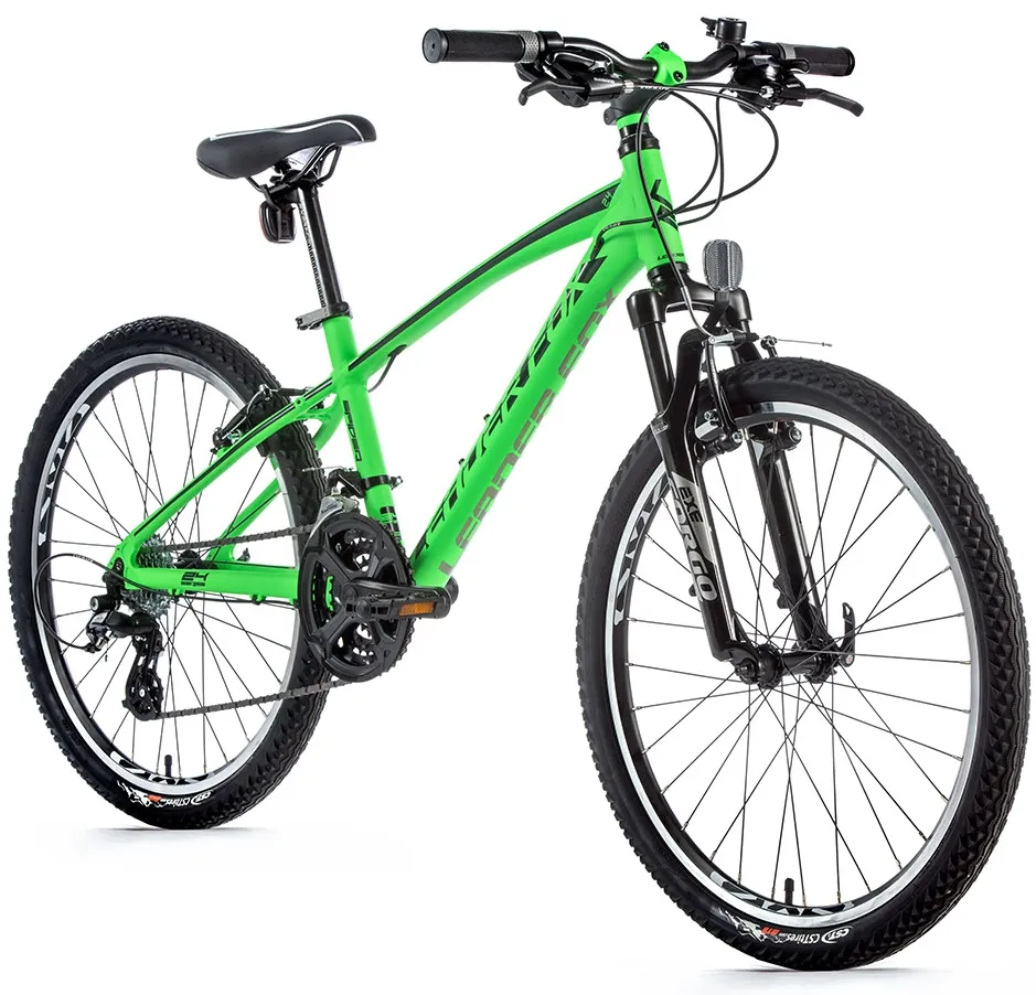 Dětské kolo Leader Fox SPIDER chlapecký 24"-3, 2022   NEONOVÁ ZELENÁ
