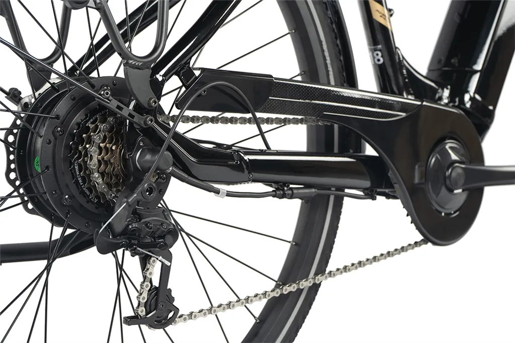 E-BIKE 28" INDUKTORA 16,5"-1, BLACK SHINY (rear motor) KOLA NA PRODEJ