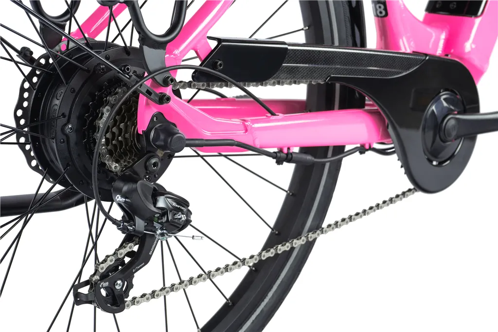 E-BIKE 28" INDUKTORA 18"-5, PINK SHINY (rear motor) KOLA NA PRODEJ