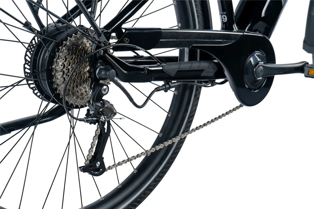 E-BIKE 28" SANDY GENT 17,5"-1, BLACK SHINY (REAR MOTOR) KOLA NA PRODEJ