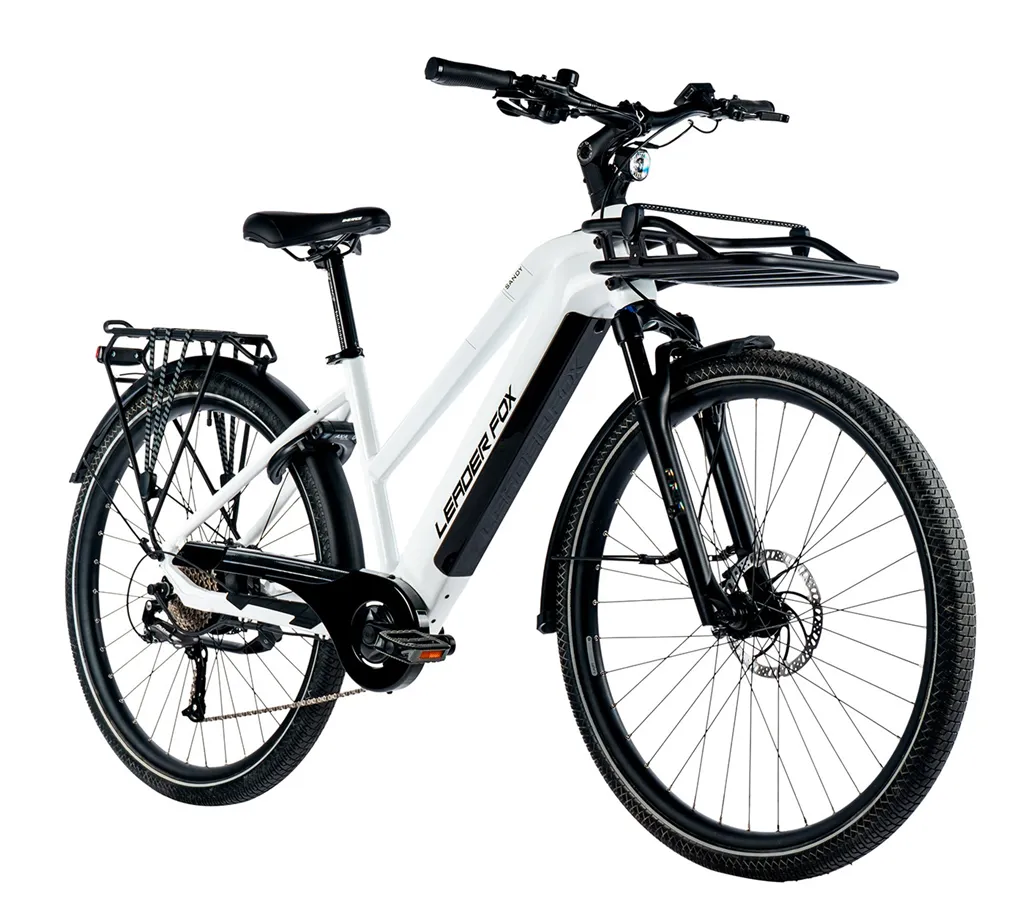 E-BIKE 28" SANDY LADY 16,5"-1,WHITE SHINY (REAR MOTOR) KOLA NA PRODEJ