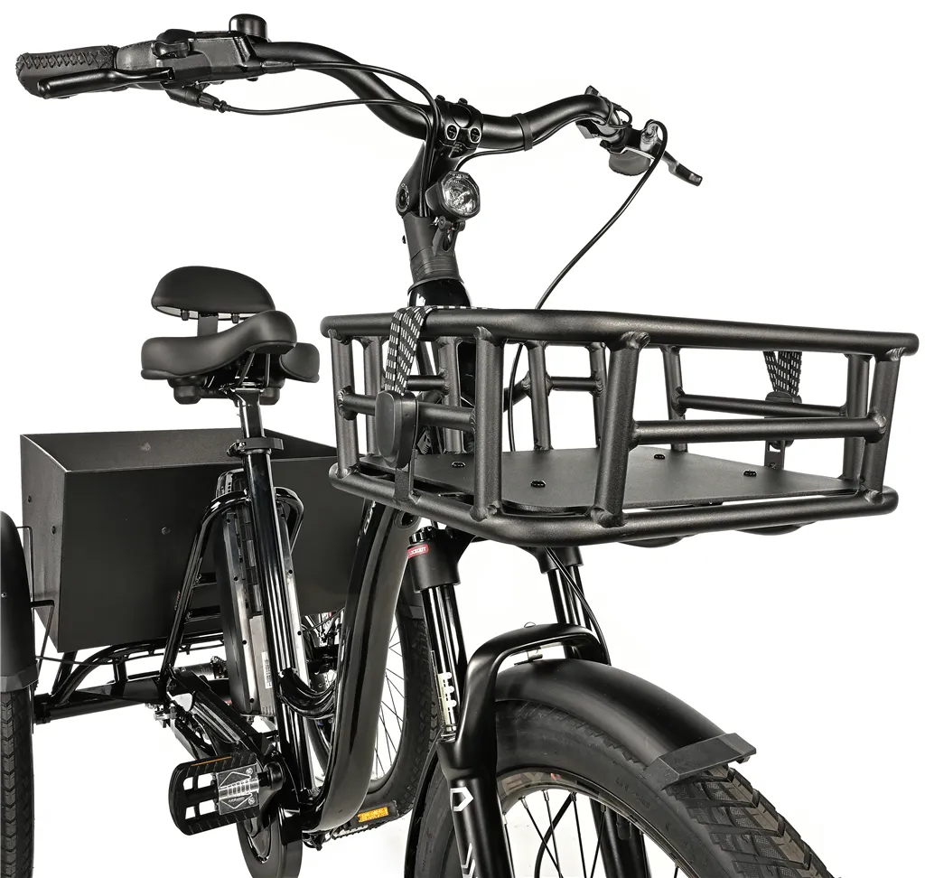 CARGO - TRICYCLE CURTIS, FRONT MOTOR, BLACK SHINY KOLA NA PRODEJ