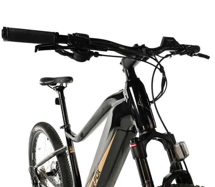 E-BIKE SWAN GENT 27,5", 17,5"-1, BLACK SHINY - beige sticker (MODEST)