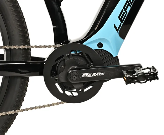 E-BIKE SWAN LADY 29", 20"-1, BLACK SHINY  - blue sticker (MODEST)