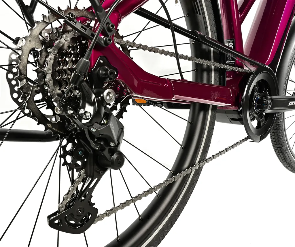 E-BIKE 28" LUCAS LADY 16,5"-2, VIOLET SHINY (M420) KOLA NA PRODEJ