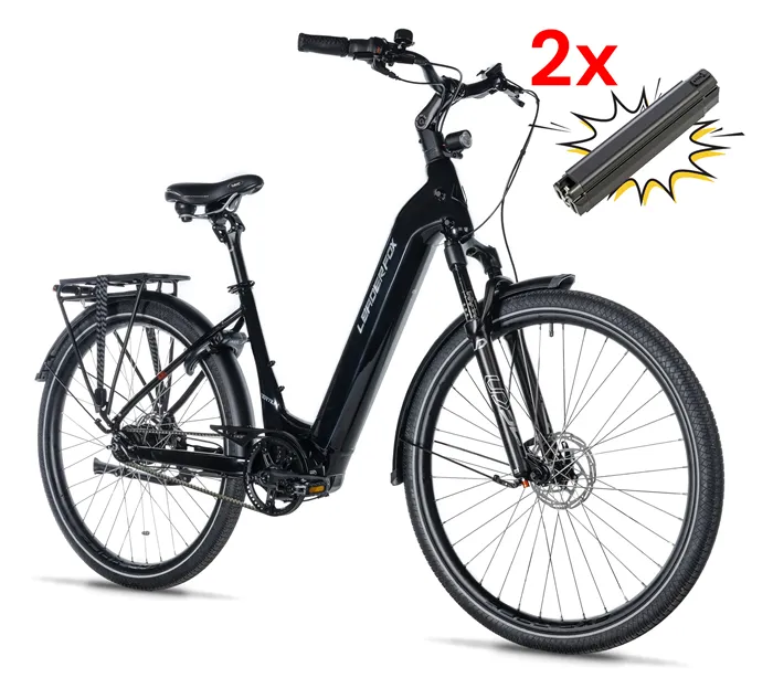 E-BIKE 28" TERTIUM CITY 20"-1, BLACK SHINY (M420/NEXUS 8, BELT)