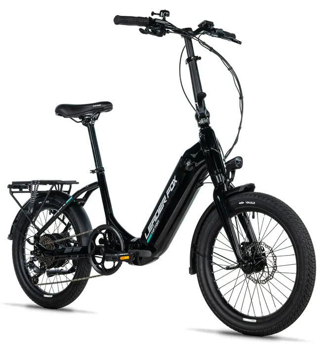 Leader Fox TIFTON 20" - skládací elektrokolo - black shiny