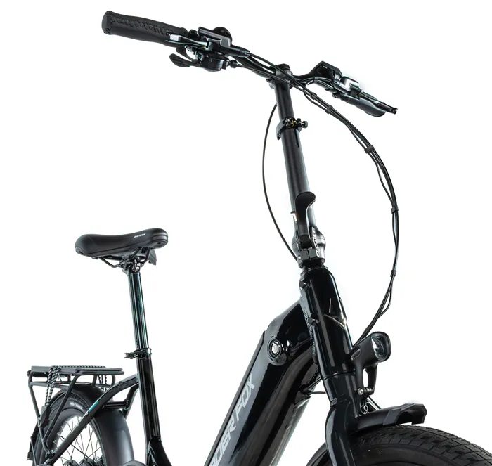 Leader Fox TIFTON 20" - skládací elektrokolo - black shiny
