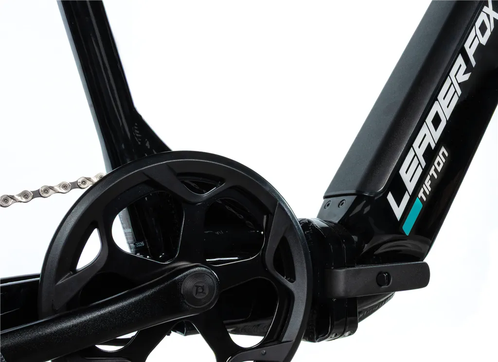 E-BIKE 20" TIFTON-1, FOLDING BIKE, BLACK SHINY (REAR MOTOR)