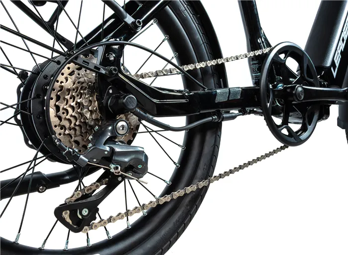 Leader Fox TIFTON 20" - skládací elektrokolo - black shiny