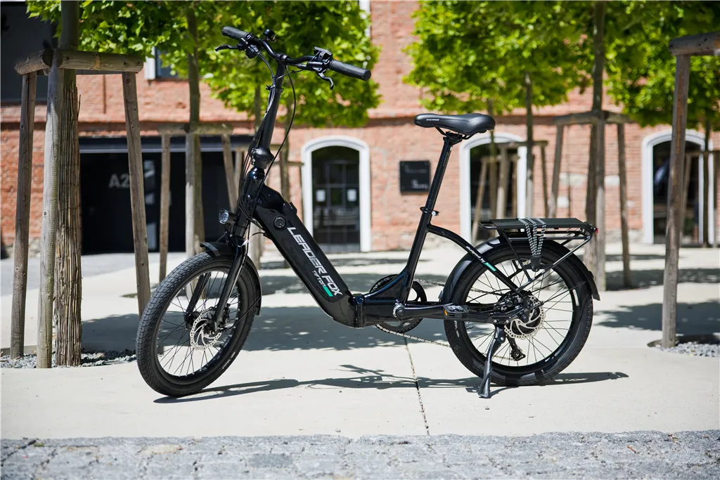 E-BIKE 20" TIFTON-1, FOLDING BIKE, BLACK SHINY (REAR MOTOR)