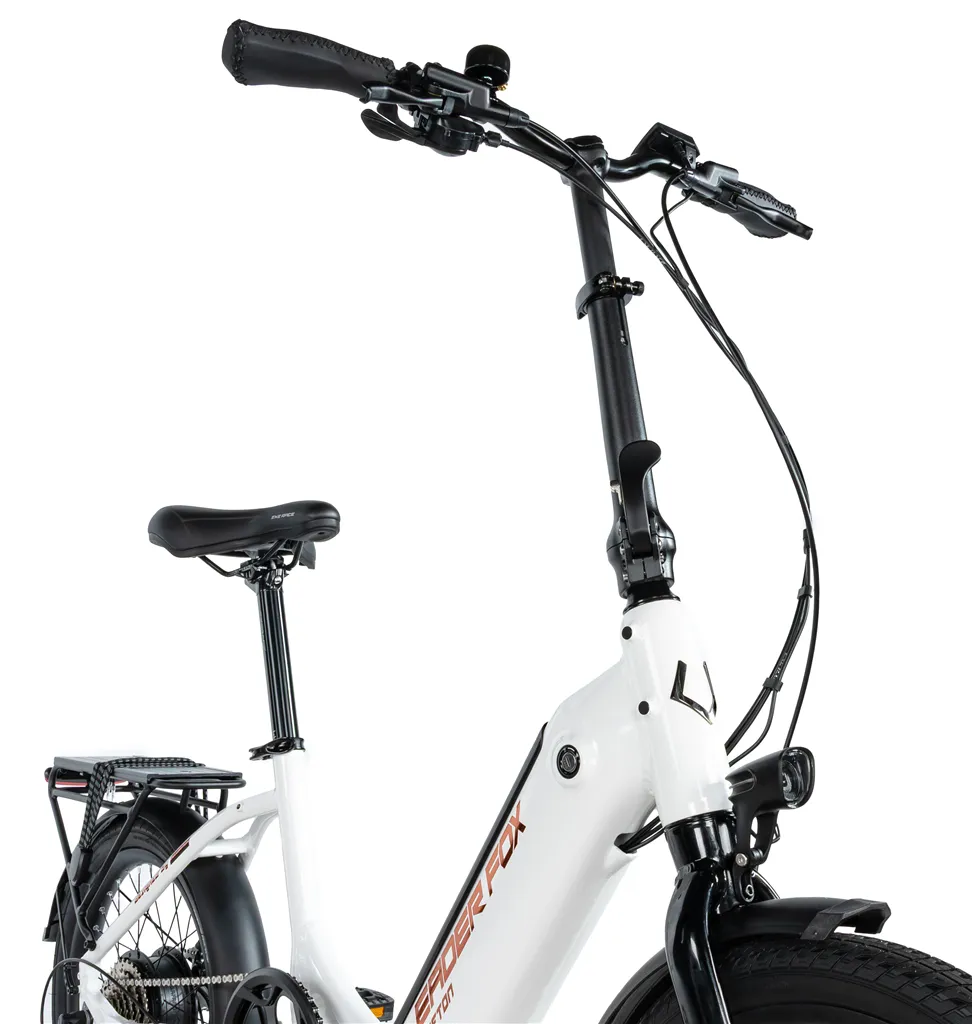 E-BIKE 20" TIFTON-3, FOLDING BIKE, WHITE SHINY (REAR MOTOR) KOLA NA PRODEJ