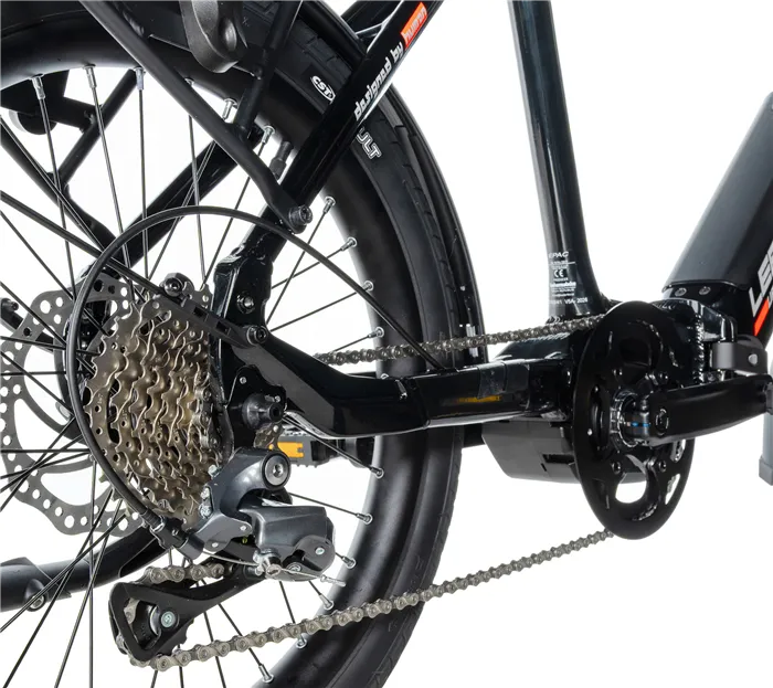 Skládací elektrokolo E-BIKE 20" URBY-1, BLACK SHINY (FR5/M420)