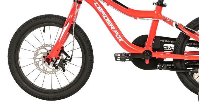 FOX UNI 16"-1, RED (CHAIN, DISC BRAKE)