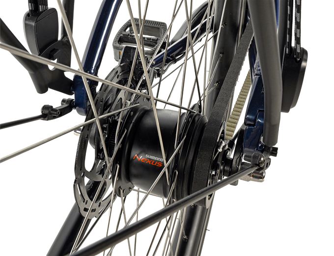 CITY BIKE ESCALANTE 28" 16,5"-1, DARK BLUE SHINY (NEXUS 8SPEED, BELT)