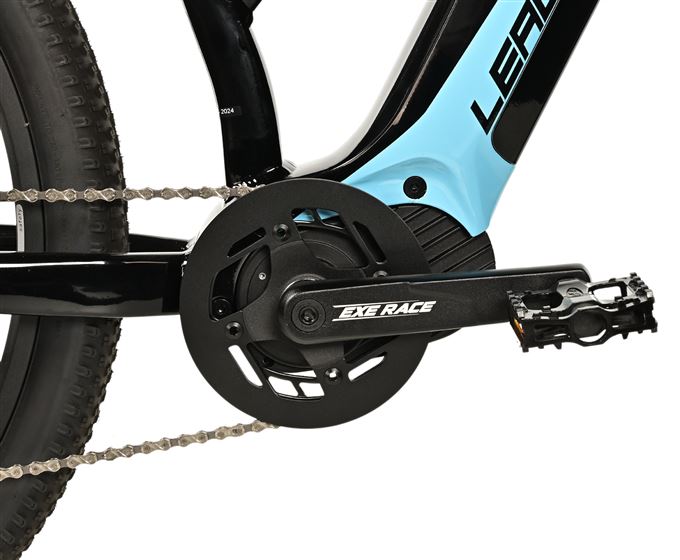 E-BIKE SWAN LADY 29", 20"-1, BLACK SHINY - blue sticker (MODEST)