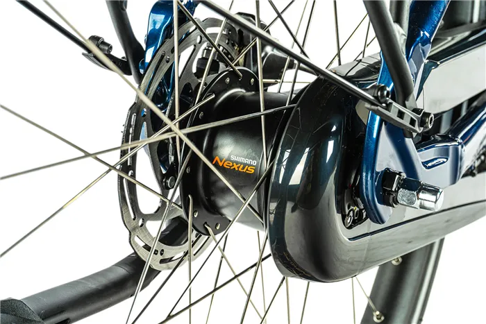 E-BIKE 28" NEBA CITY 16,5"-1, DARK BLUE SHINY (M420,NEXUS)