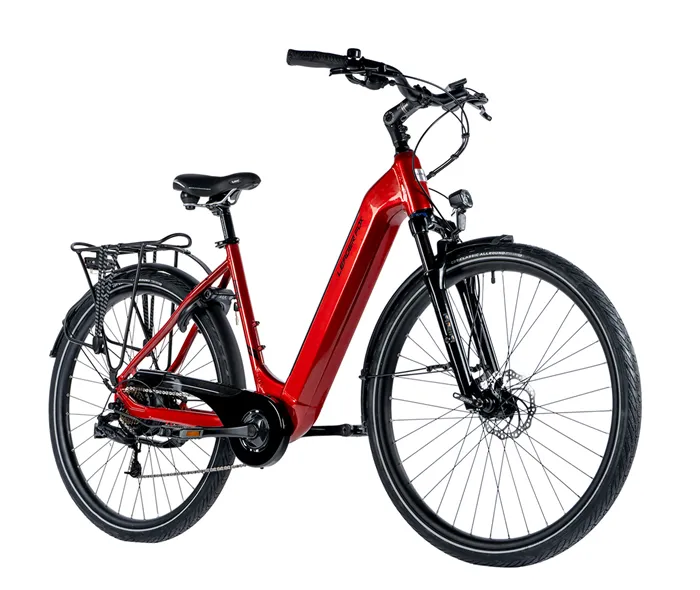E-BIKE 28" NARA 18"-1, DARK RED SHINY (REAR MOTOR)
