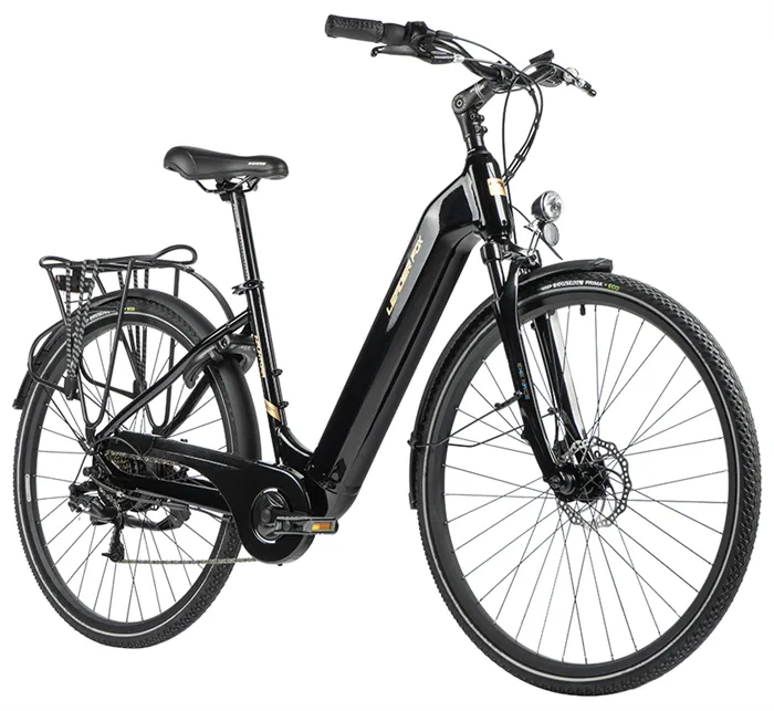 E-BIKE 28" INDUKTORA 18"-1, BLACK SHINY (rear motor)