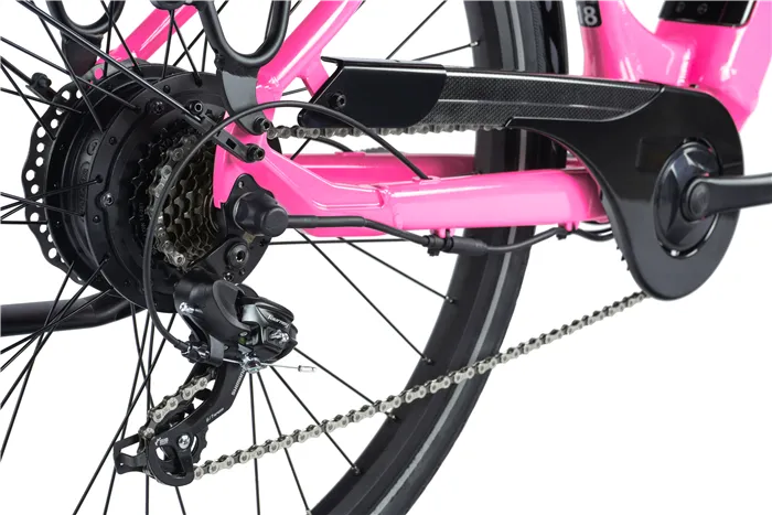 E-BIKE 28" INDUKTORA 16,5"-5, PINK SHINY (rear motor)
