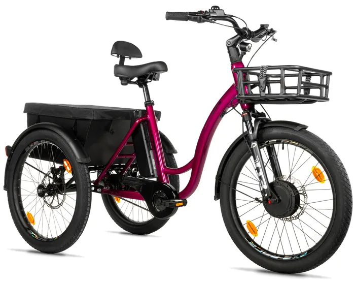 CARGO - TRICYCLE CURTIS X, FRONT MOTOR, VIOLET SHINY