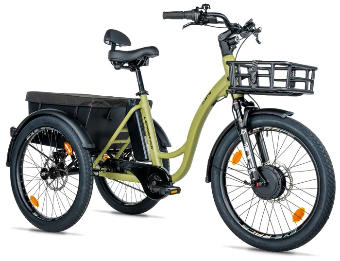 CARGO - TRICYCLE CURTIS X, FRONT MOTOR, ARMY GREEN