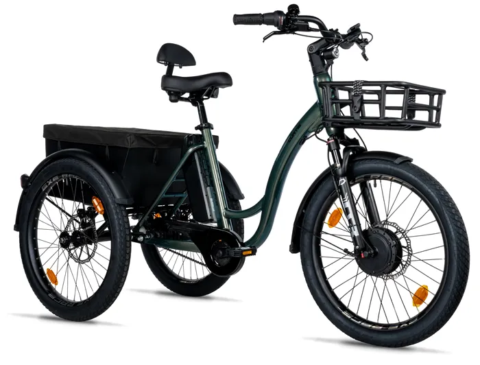 CARGO - TRICYCLE CURTIS X, FRONT MOTOR, GREEN BOTTLE