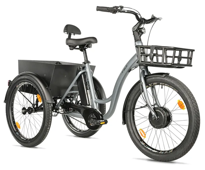 CARGO - TRICYCLE LOVELO, FRONT MOTOR, GREY MATT