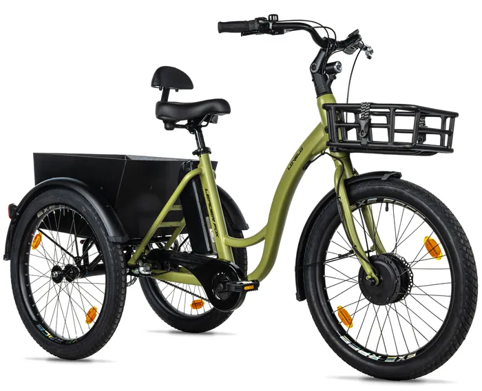 CARGO - TRICYCLE LOVELO, FRONT MOTOR, ARMY GREEN