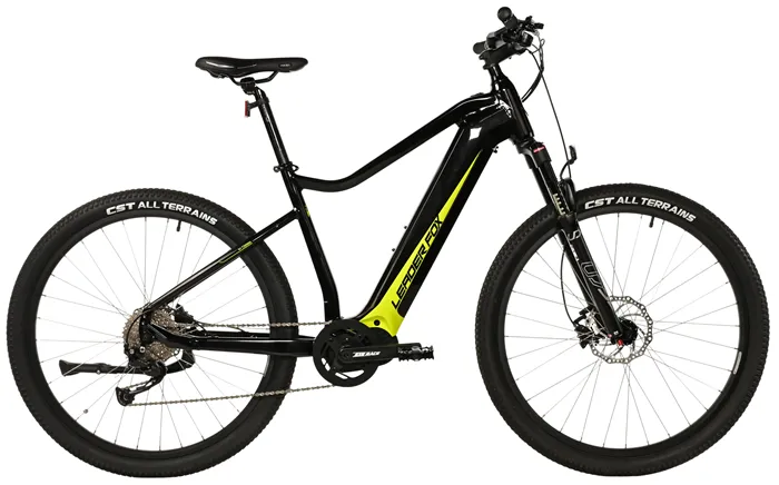 E-BIKE SWAN GENT 29", 17,5"-1, BLACK SHINY - yellow sticker (MODEST)