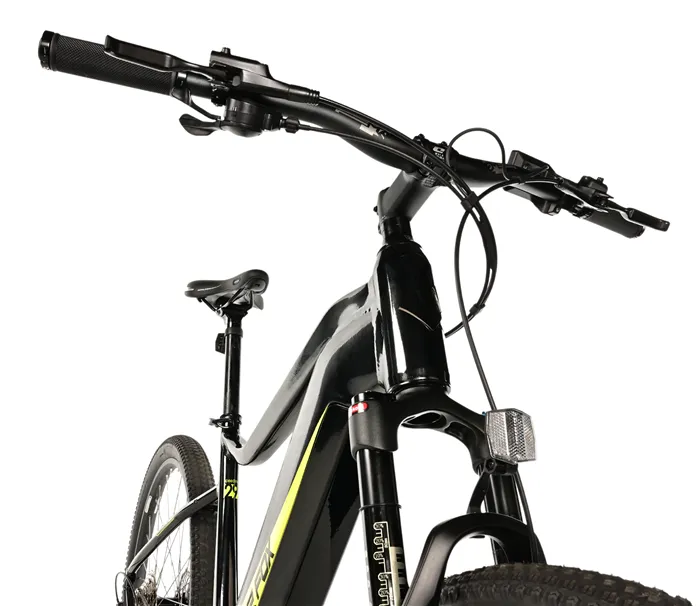 E-BIKE SWAN GENT 29", 17,5"-1, BLACK SHINY - yellow sticker (MODEST)