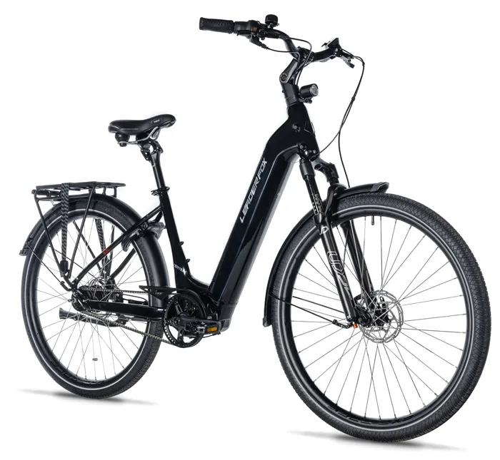 E-BIKE 28" TERTIUM CITY 20"-1, BLACK SHINY (M420/NEXUS 8, BELT)