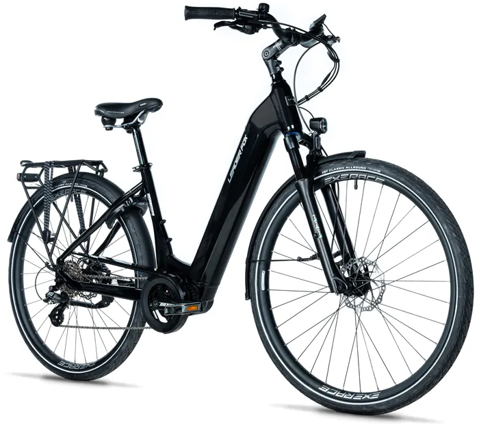 E-BIKE 28" SAGA CITY 16,5"-1, BLACK SHINY (MODEST)