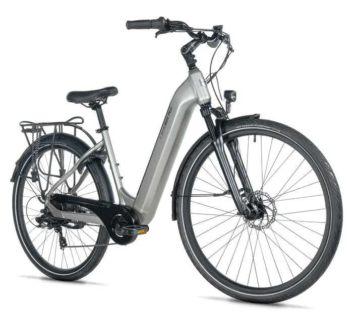E-BIKE 28" INDUKTORA 16,5"-3, SILVER (rear motor)