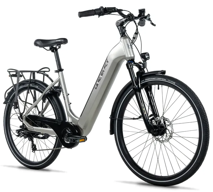 E-BIKE 26" LOTUS 16,5"-3, SILVER (rear motor)