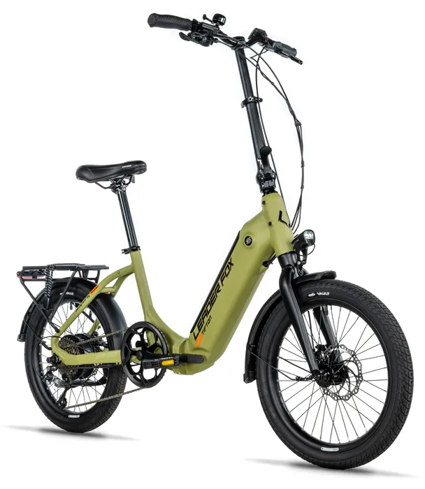 E-BIKE 20" TIFTON-2, FOLDING BIKE, ARMY GREEN (REAR MOTOR)