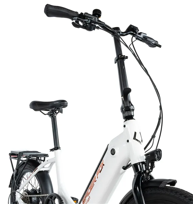 Leader Fox TIFTON 20" - skládací elektrokolo - white shiny
