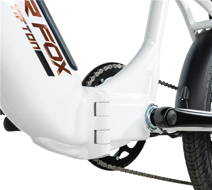 Leader Fox TIFTON 20" - skládací elektrokolo - white shiny